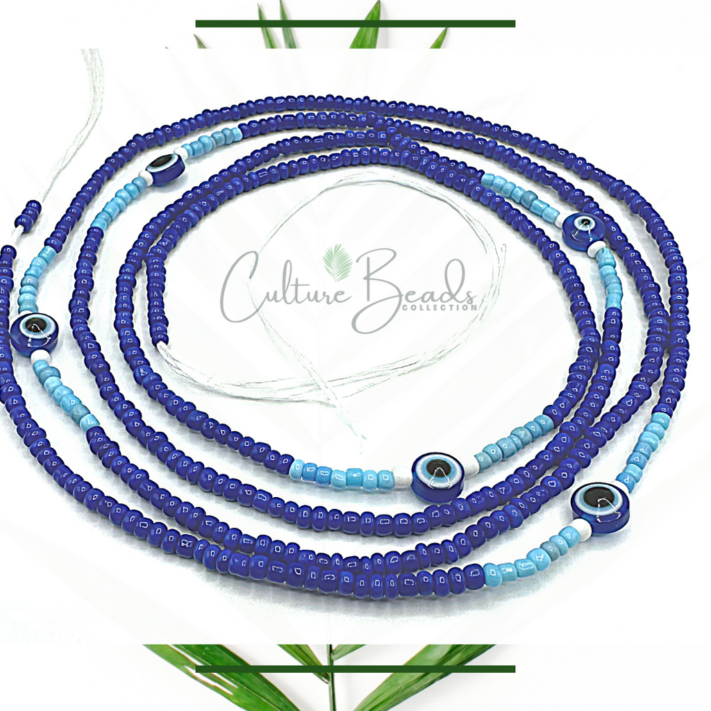 Eye of Protection Traditional Tie on Waist Beads