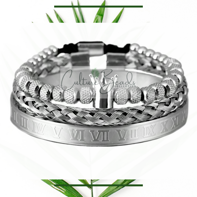 Silver Royalty Bracelet Set