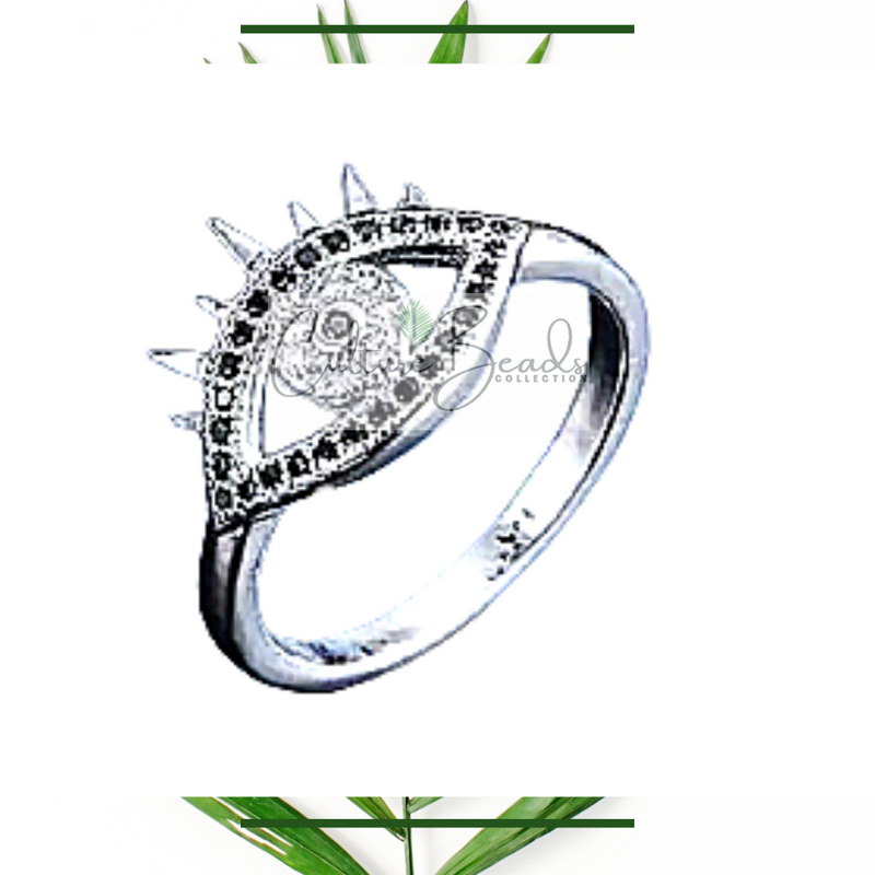 Eye of Protection Sterling Silver Ring